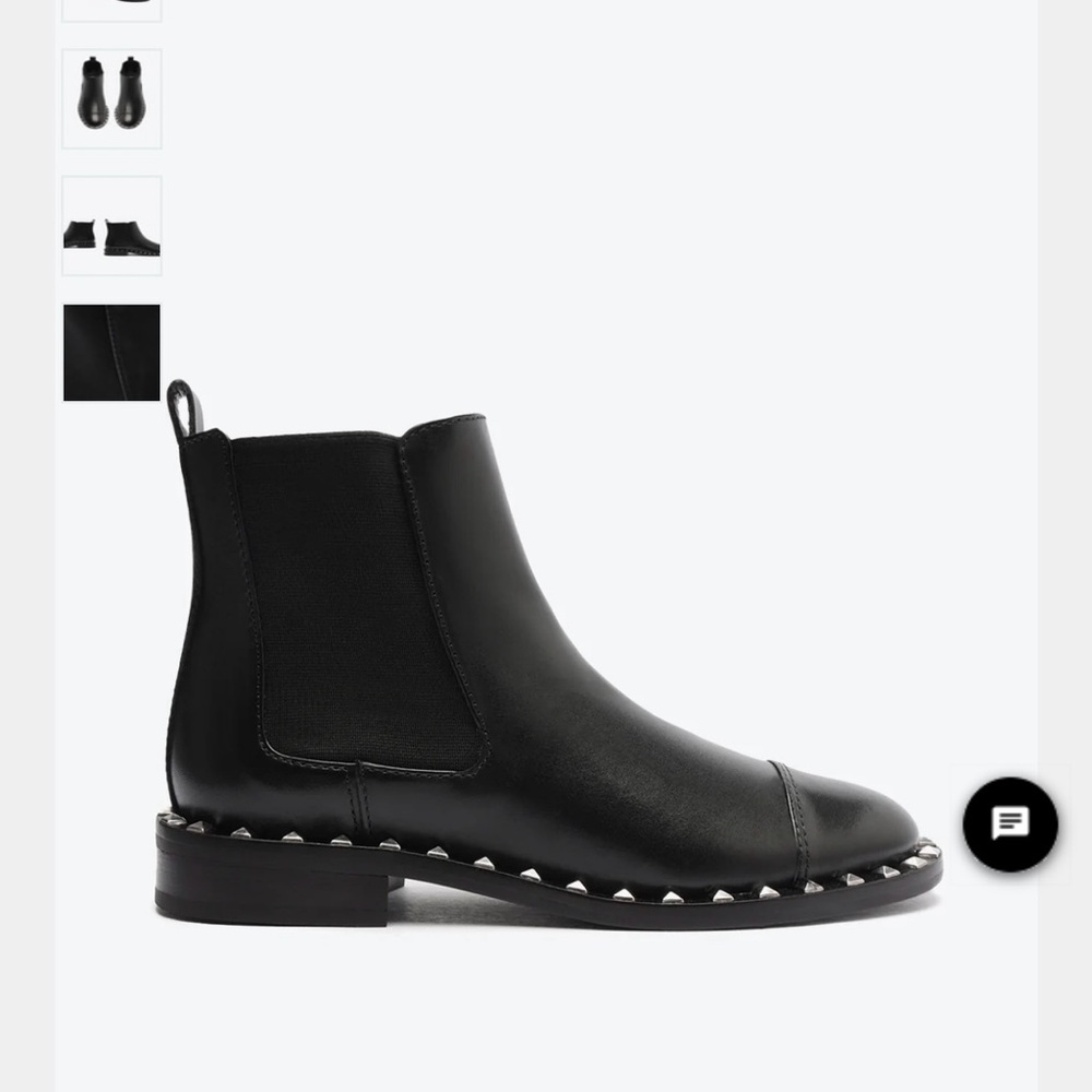 SCHUTZ Brand New-Black Studded Chelsea Boots SZ: 5
